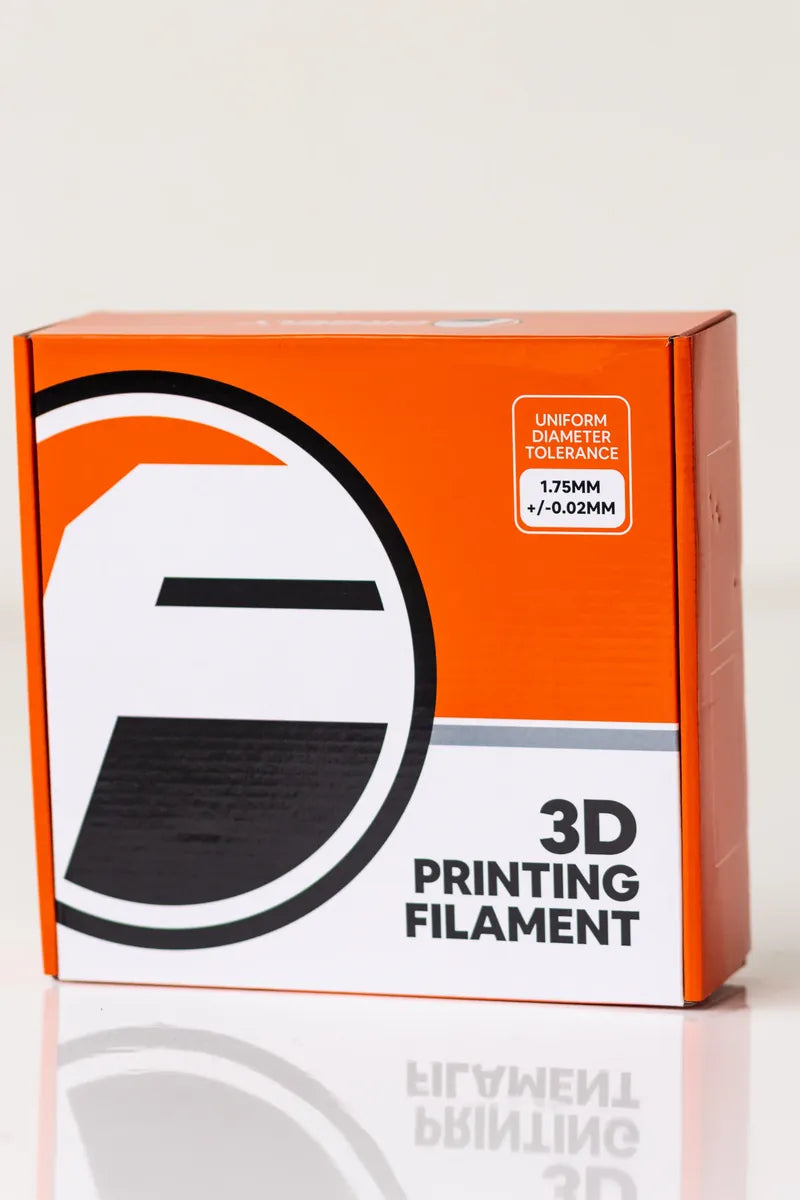 Forgely product packaging — branded filament box front